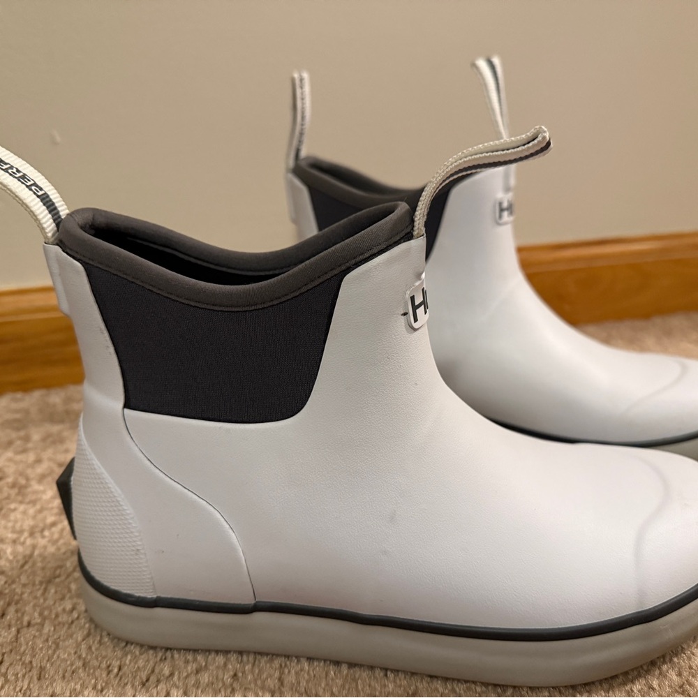 Huk White and Black Winter Rain Boots - Picture 2 of 5